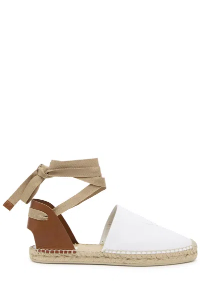 Christian Louboutin Nanou Canvas Espadrilles In White