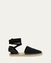 Christian Louboutin Nanou Canvas Espadrilles In Blacklin Bknaturel