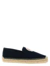 Christian Louboutin Loafers With Braided Sole And Embroidered Detail In Blue