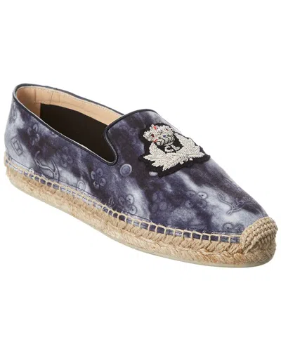 Christian Louboutin Nanou Orlato Canvas Espadrille In Blue