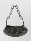 Christian Louboutin Nappa Leather Chain-link Shoulder Bag Studs