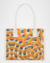 Christian Louboutin Nastroloubi Toile Enduit Gaagal Small Tote Bag In Canvas