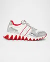Christian Louboutin Nastroshark Low Top Sneaker In Silver