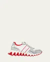 Christian Louboutin Nastroshark Low Top Sneaker In Silver