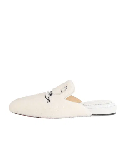 Christian Louboutin Navy Coolito Donna Mules In Neutral