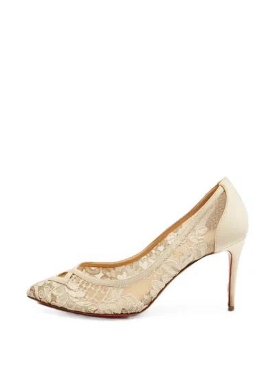 Pre-owned Christian Louboutin Neoalta Pumps In Neutral