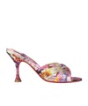 Christian Louboutin Nicol Is Back 85mm Crepe Satin Sandals In Pink
