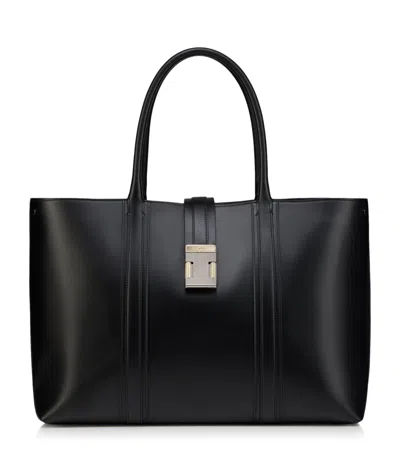 Christian Louboutin Nox Leather Tote Bag In Black
