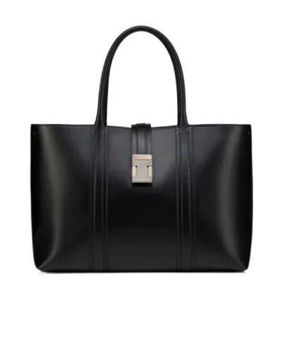 Christian Louboutin Nox Tote Bag - Calf Leather - Black In Yellow