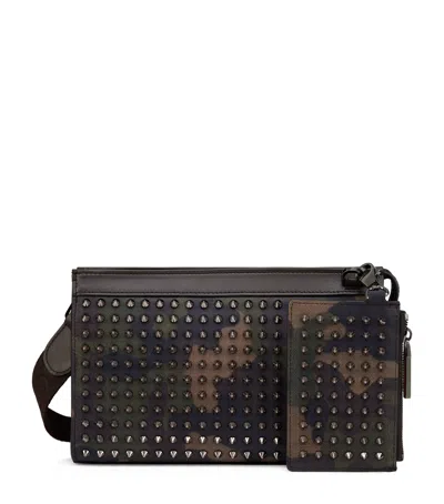 Christian Louboutin Nubuck Leather Funky Cross-body Bag In Multi