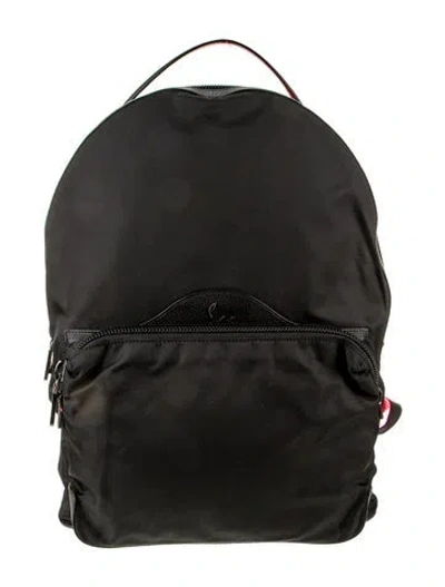 Pre-owned Christian Louboutin Nylon Backpack In Black