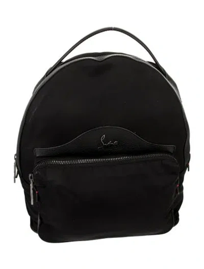 Pre-owned Christian Louboutin Nylon Backpack In Black