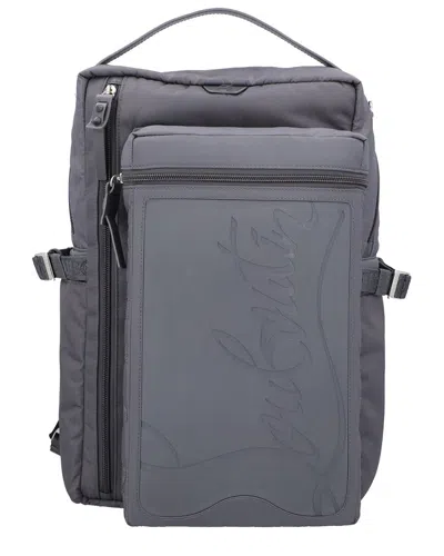 Christian Louboutin Nylon Backpack In Grey