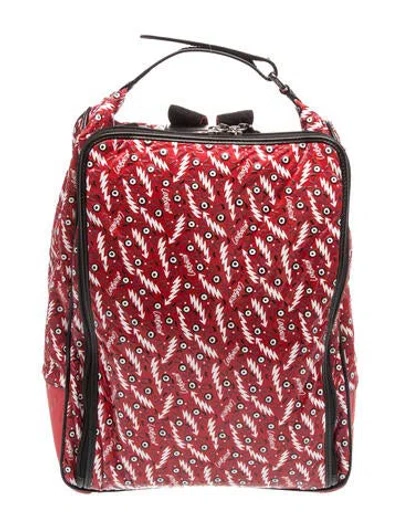 Pre-owned Christian Louboutin Nylon Backpack In Red