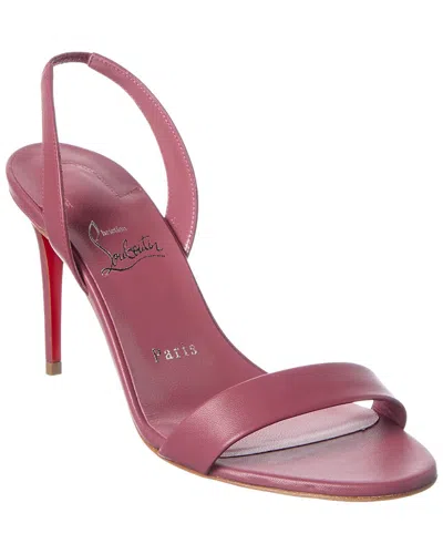 Christian Louboutin O Marylin 85 Leather Slingback Sandal In Purple