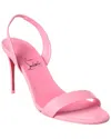 Christian Louboutin O Marylin Leather Red Sole Halter Sandals In Pink