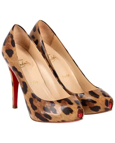 Christian Louboutin Open Clic Leather Pump