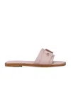Christian Louboutin Chambelimule Leather Mule In Nude
