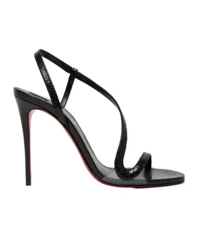 Christian Louboutin Open-toed High-heeled Sandals In Black