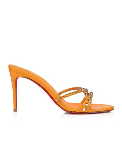 Christian Louboutin Open-toed High-heeled Sandals In Orange