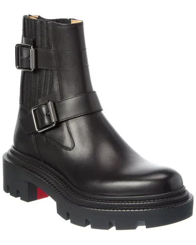 Christian Louboutin Oxybootie College Leather Boot In Black