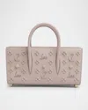 Christian Louboutin Paloma Baguette In Leather With Loubinthesky Spikes In Brown