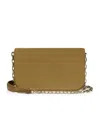 Christian Louboutin Paloma Small Suede Clutch Bag In Brown