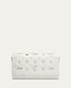 Christian Louboutin Paloma Clutch In Loubinthesky Leather In Bianco/multi