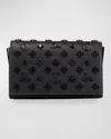 Christian Louboutin Paloma Clutch In Loubinthesky Leather In Black