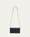 Christian Louboutin Paloma Clutch In Loubinthesky Leather In Navy