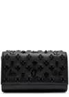 Christian Louboutin Black Clutch Paloma In Calfleather And Spikes Loubinthesky In Black