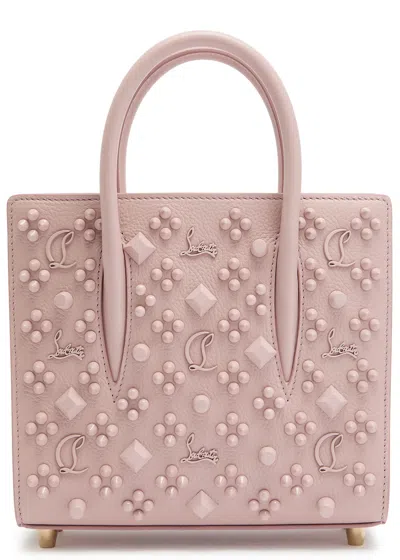 Christian Louboutin Paloma Embellished Mini Leather Top Handle Bag