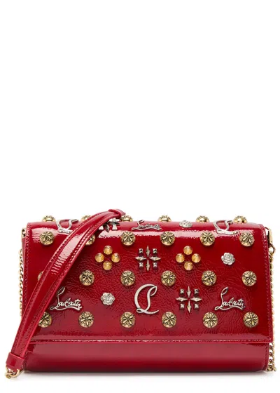 Christian Louboutin Paloma Embellished Patent Leather Clutch