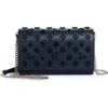 Christian Louboutin Paloma Empire Calfskin Clutch In Bl1u Navy