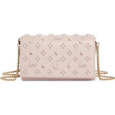 Christian Louboutin Paloma Empire Calfskin Clutch In Pink