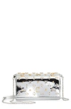 CHRISTIAN LOUBOUTIN CHRISTIAN LOUBOUTIN PALOMA GIDDY LOUBINTHESKY METALLIC LEATHER WALLET ON A CHAIN