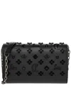 Christian Louboutin Paloma Leather Wallet On Chain In Black