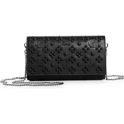 CHRISTIAN LOUBOUTIN CHRISTIAN LOUBOUTIN PALOMA LOUBINTHESKY CALFSKIN WALLET ON A CHAIN