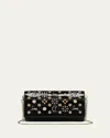 Christian Louboutin Womens  Paloma Jewel-embellished Leather Wallet-on-chain In Black/multi