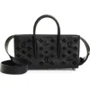Christian Louboutin Paloma Loubinthesky Stud Calfskin Baguette Bag In Cm53 Black/black