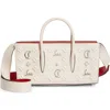Christian Louboutin Paloma Loubinthesky Stud Calfskin Baguette Bag In F609 Leche/multi