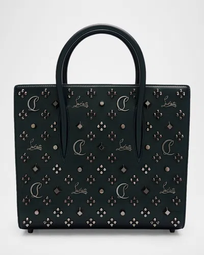 Christian Louboutin Paloma Medium Top-handle Bag In Loubinthesky Perle Leather