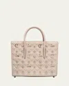 Christian Louboutin Paloma Medium Top Handle In Loubinthesky Leather In Vintage Rose