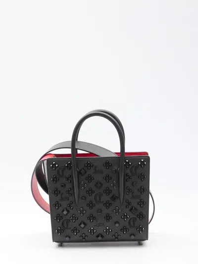 Christian Louboutin Paloma Mini Leather Top-handle Bag In Black