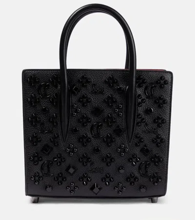 CHRISTIAN LOUBOUTIN PALOMA MINI EMBELLISHED LEATHER TOTE BAG