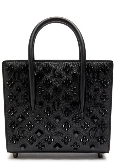 Christian Louboutin Paloma Mini Embellished Top Handle Bag In Black