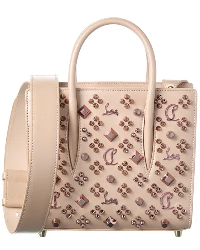Christian Louboutin Paloma Mini Leather Top Handle Tote In Pink