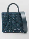 Christian Louboutin Paloma Mini Leather Tote Bag Studded Strap
