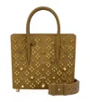 Christian Louboutin Paloma Mini Suede Top-handle Bag In Brown