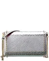 CHRISTIAN LOUBOUTIN CHRISTIAN LOUBOUTIN PALOMA REPTILE-EMBOSSED LEATHER CLUTCH